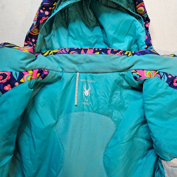 Spyder Girl's Lola Winter Ski Jacket - Size 16 - Picture 6 of 9